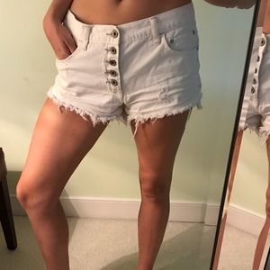 Free People White Shorts